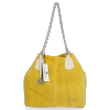 Bőr táska shopper bag Vittoria Gotti sárga V3081